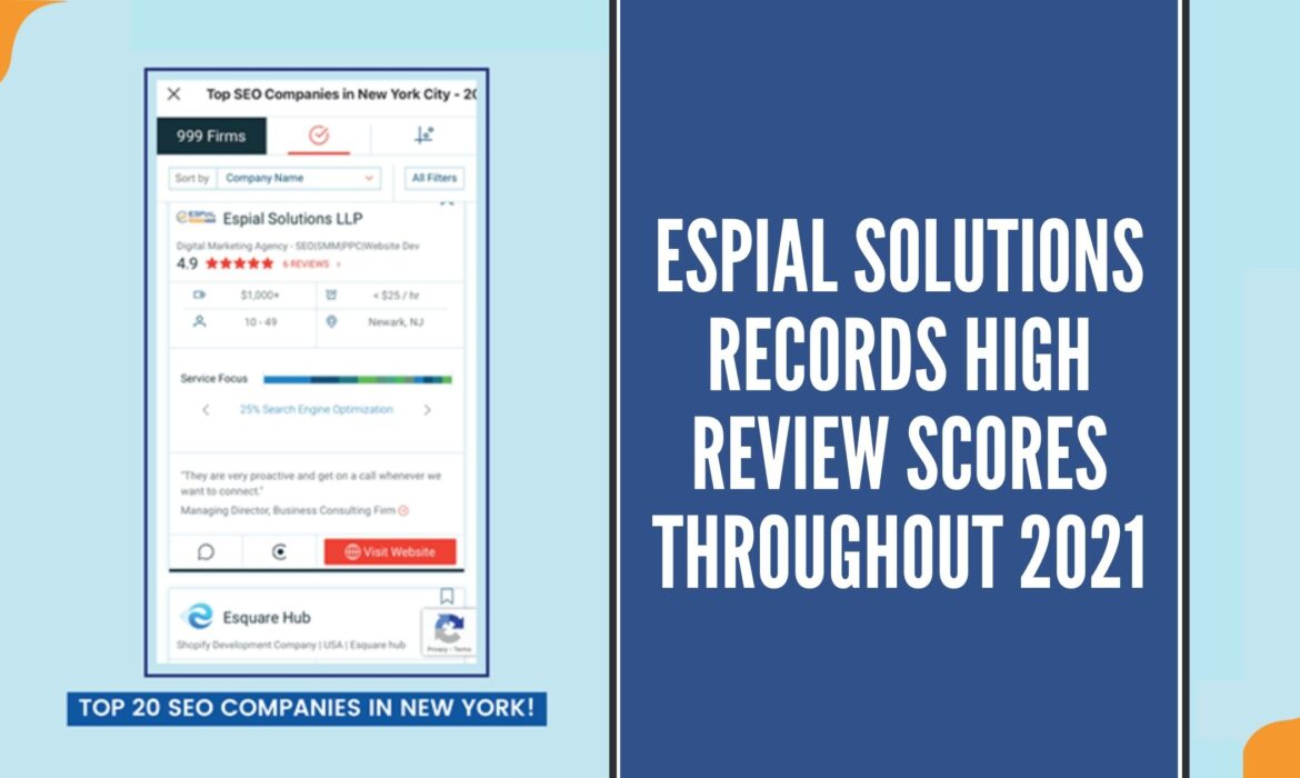 Espial Solutions Records High Review Scores Throughout 2021