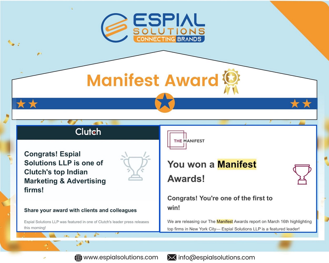 Digital marketing Award -Manifest award
