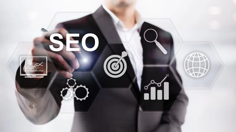 seo-search-engine-optimization-digital-marketing-internet-technology-concept-blurred-background